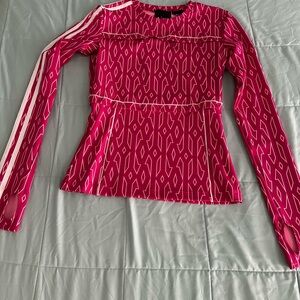 Ivy Park x Adidas Pink Long Sleeve workout top